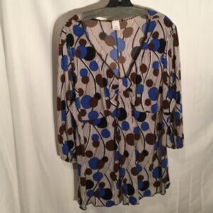 Newport 2x NWT colorful stretch 3/4 sleeve-blouse